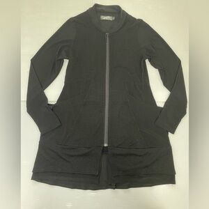 Sympli Zip Up Jacket With Pockets Ribbed Size 4